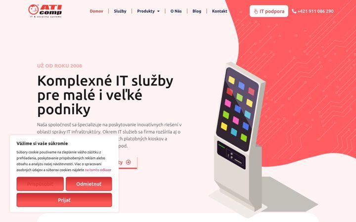 Screenshot of aticomp.sk