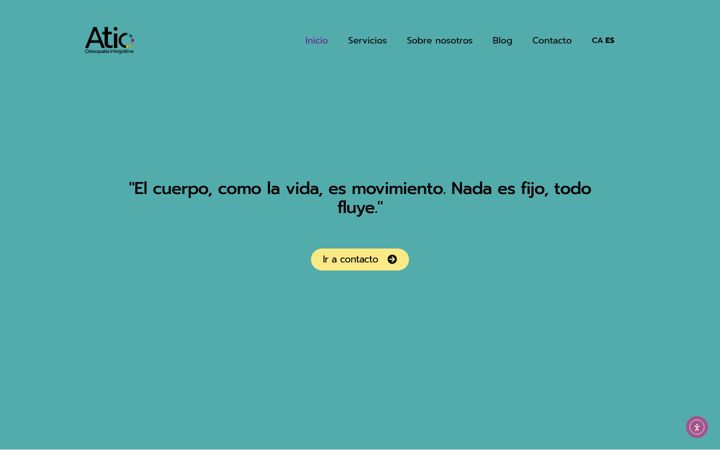 Screenshot of aticosteopatia.com