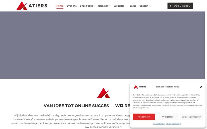Zrzut ekranu atiers.nl