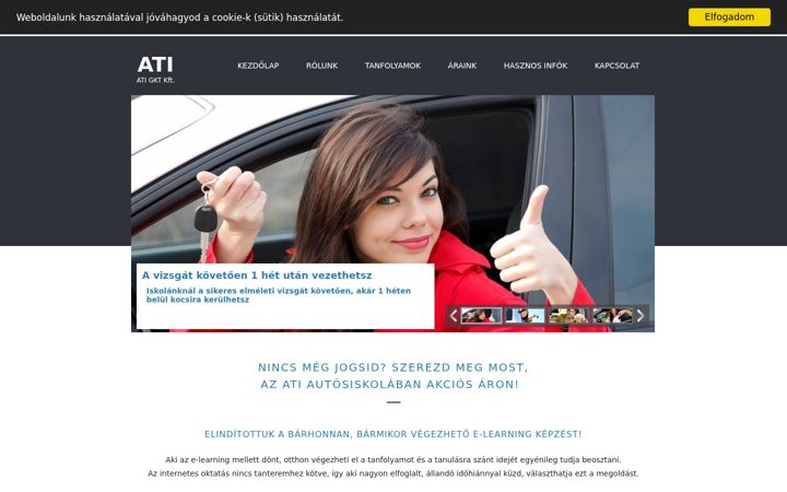 Screenshot of atigkt.hu