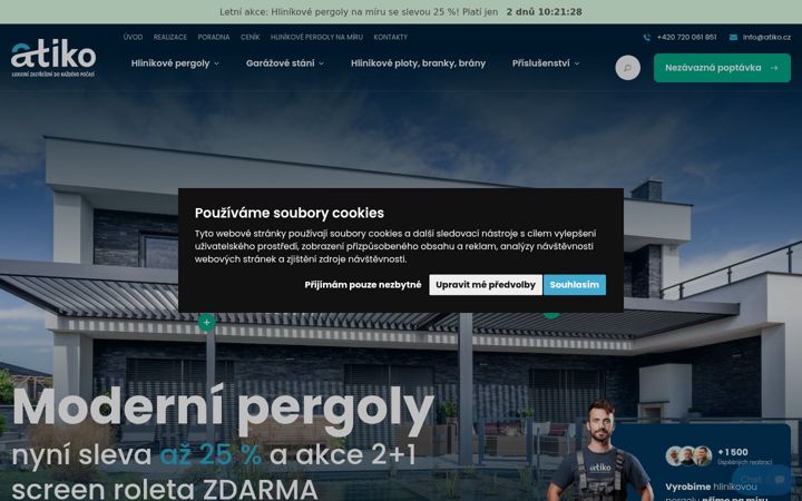 Screenshot of atiko.cz