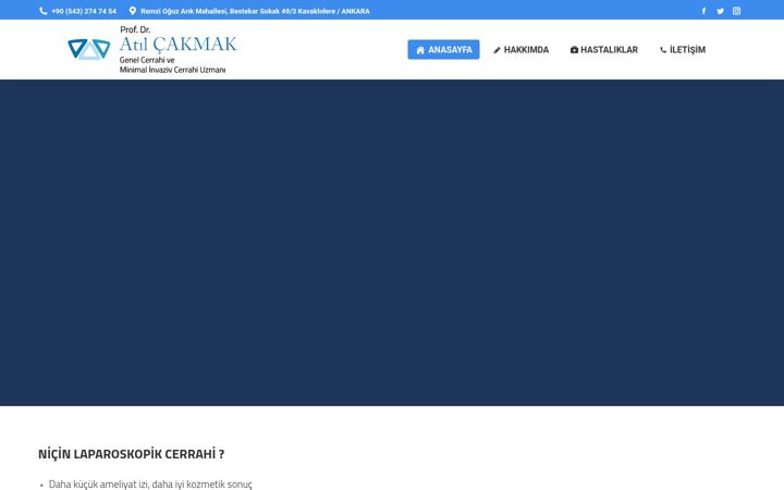 Screenshot of atilcakmak.com