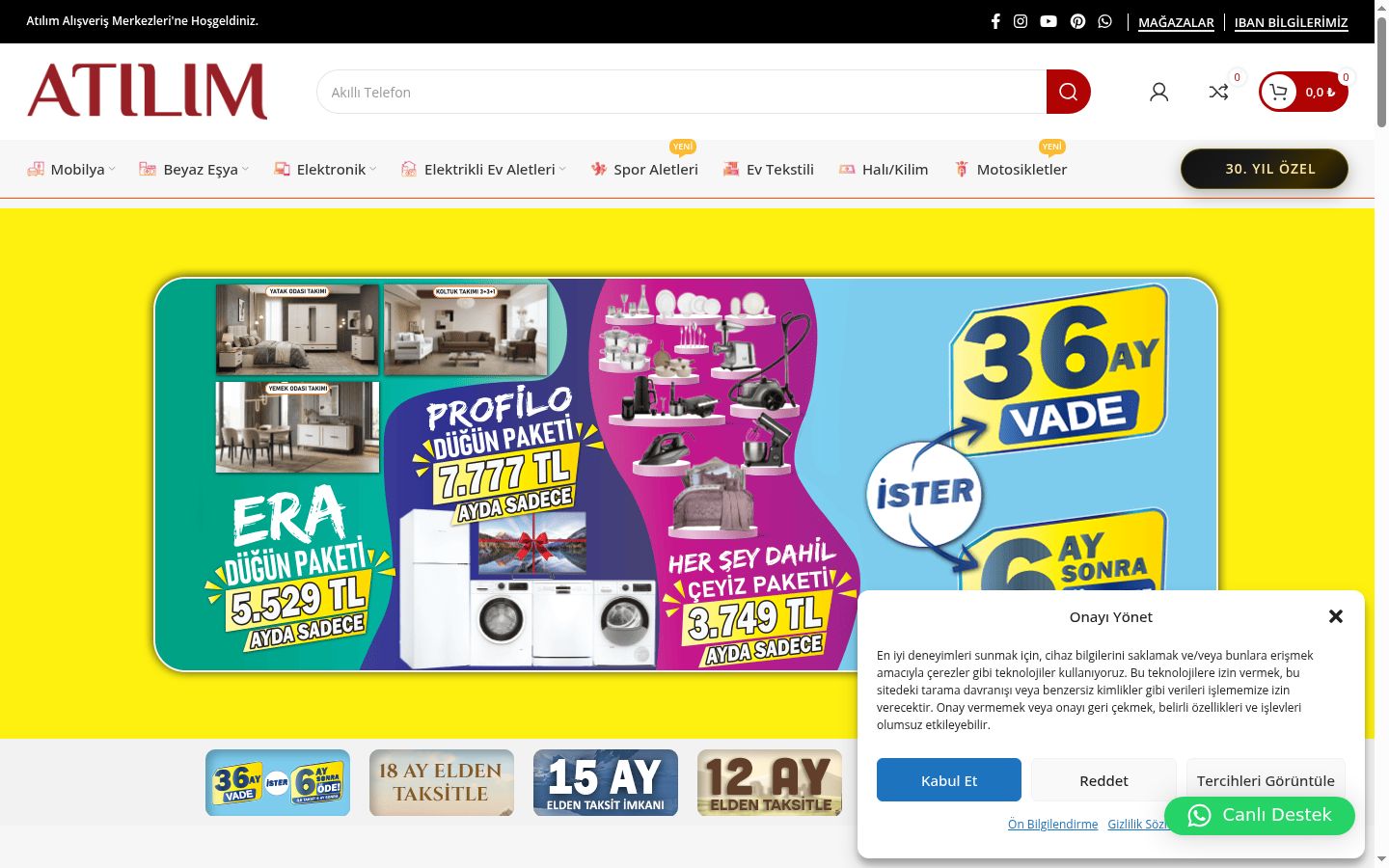 Snímek obrazovky baneru souhlasu zobrazeného před jakoukoli interakcí