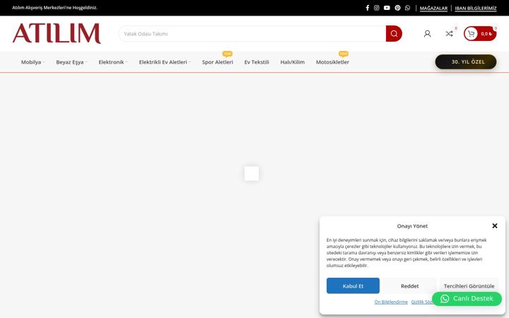 Snímek obrazovky atilimavm.com