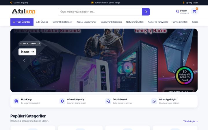 Screenshot of atilimpc.com