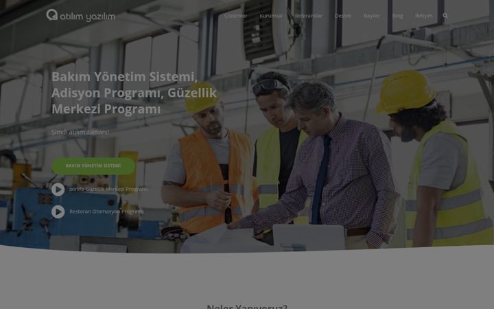 Screenshot of atilimyazilim.com