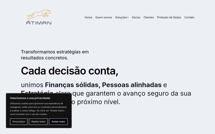 Screenshot of atiman.com.br