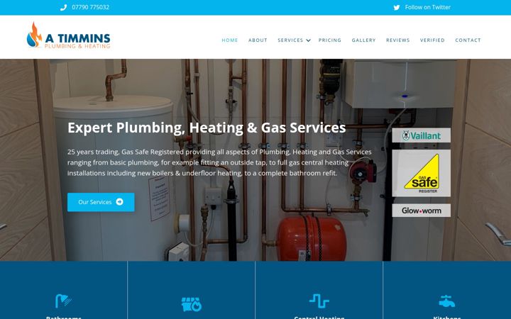 Screenshot of atimmins.co.uk