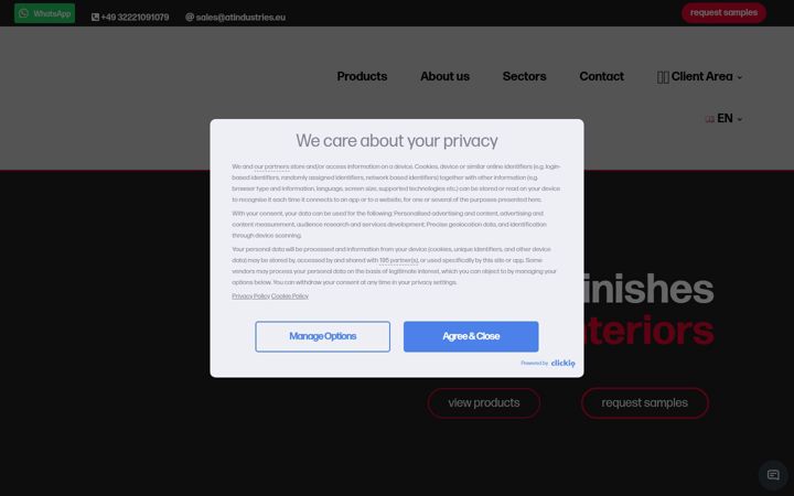 Screenshot of atindustries.eu