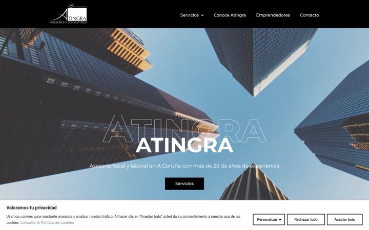Screenshot of atingra.com