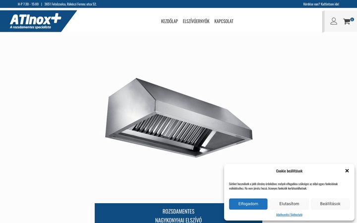 Screenshot of atinox.hu