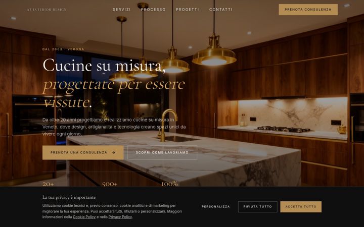Screenshot of atinteriordesign.it