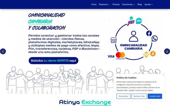 Screenshot of atinya.com
