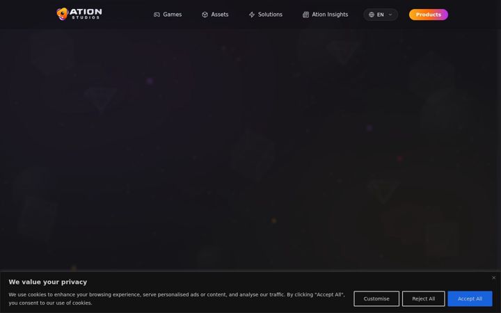 Screenshot of ationstudios.com