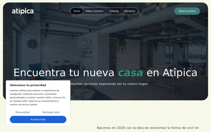 Screenshot of atipicarooms.es