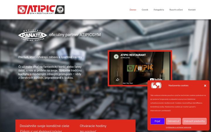 Screenshot of atipicgym.sk