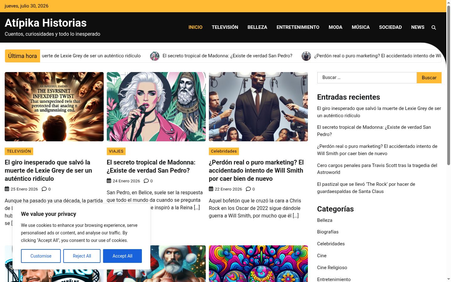 Snímek obrazovky baneru souhlasu zobrazeného před jakoukoli interakcí
