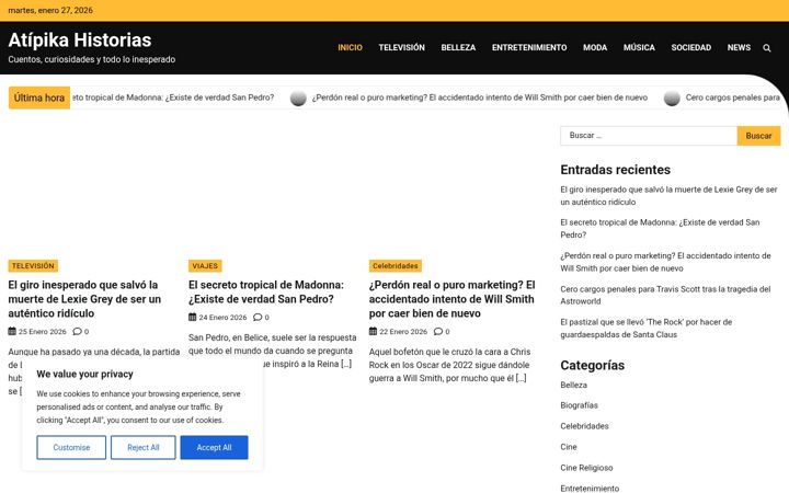 Screenshot of atipikahistorias.com