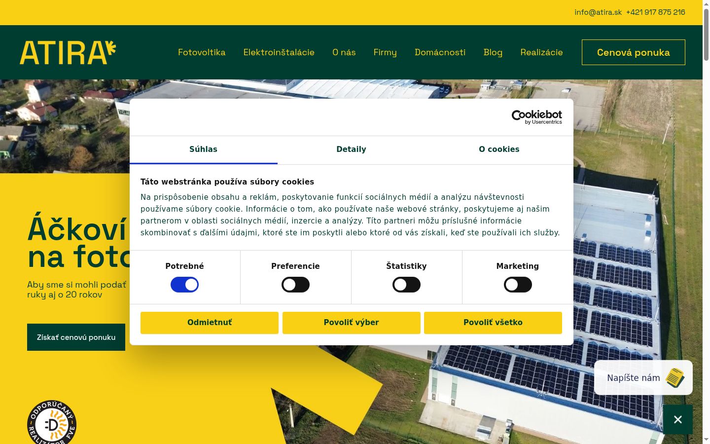 Zrzut ekranu banera zgody wyświetlanego przed jakąkolwiek interakcją