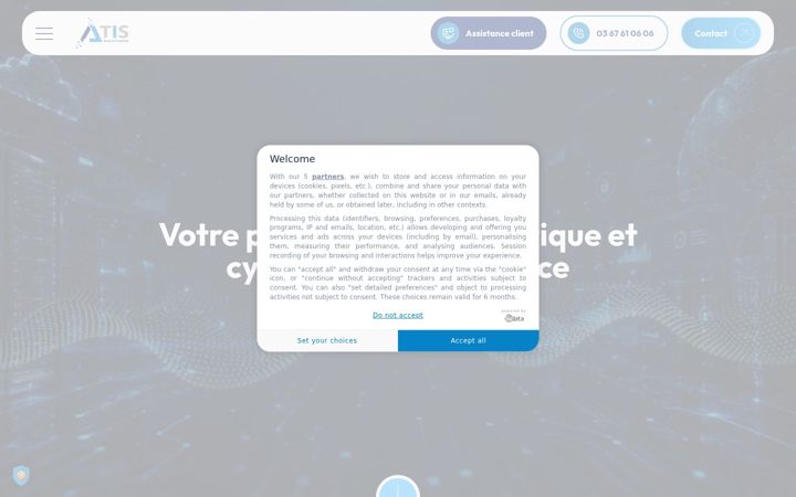 Screenshot of atis-solutions.fr