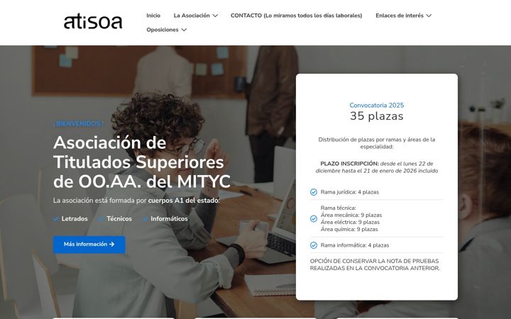 Screenshot of atisoa.org