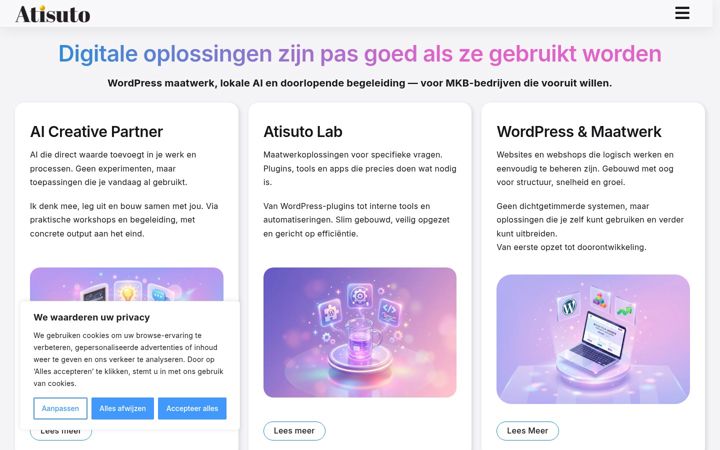 Screenshot of atisuto.nl