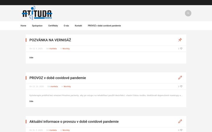 Screenshot von atituda.cz