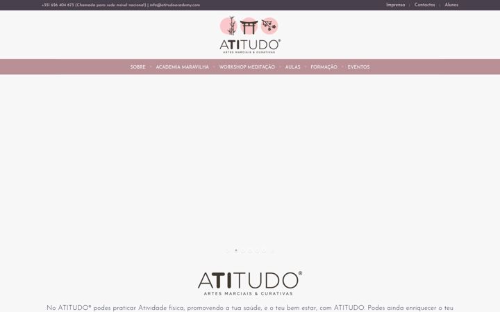Screenshot of atitudoacademy.pt