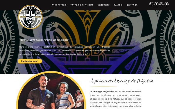 Screenshot von atiu-tattoo.fr