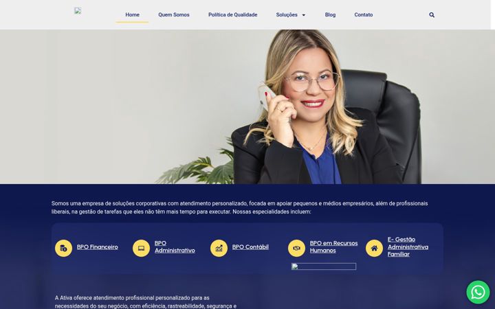 Screenshot of ativabpoempresarial.com.br