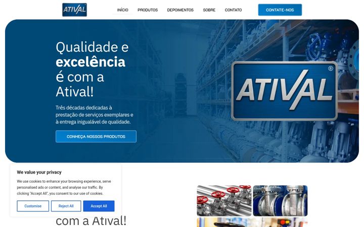 Screenshot of ativalbr.com.br