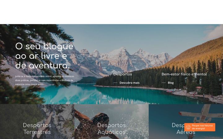 Screenshot of atividadesarlivre.pt