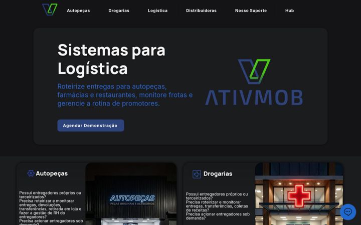 Screenshot of ativmob.com.br