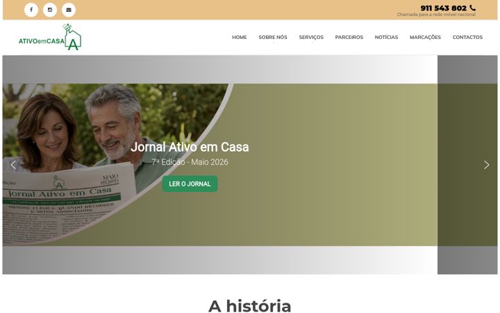 Screenshot of ativoemcasa.pt