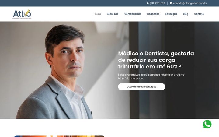 Screenshot of ativogestao.com.br