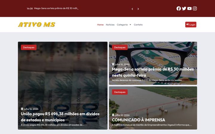 Screenshot of ativoms.com.br