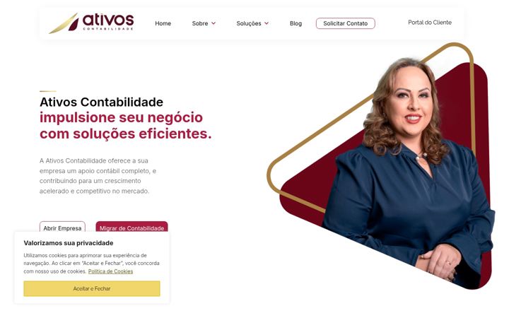 Screenshot of ativoscontabilidade.com.br