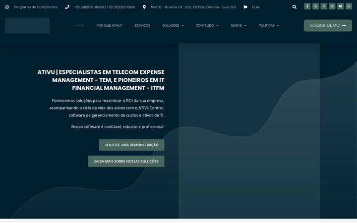 Screenshot of ativu.com.br