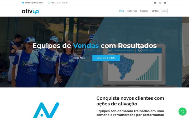 Screenshot of ativup.com