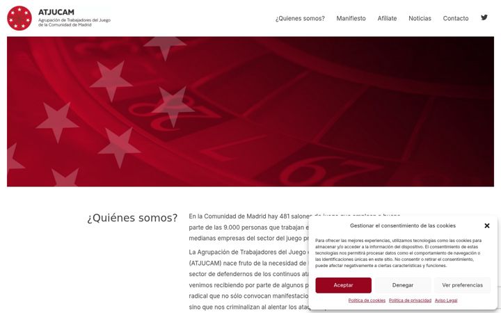 Screenshot of atjucam.com