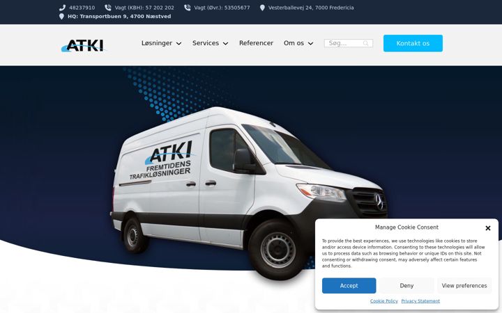 Screenshot of atki.dk