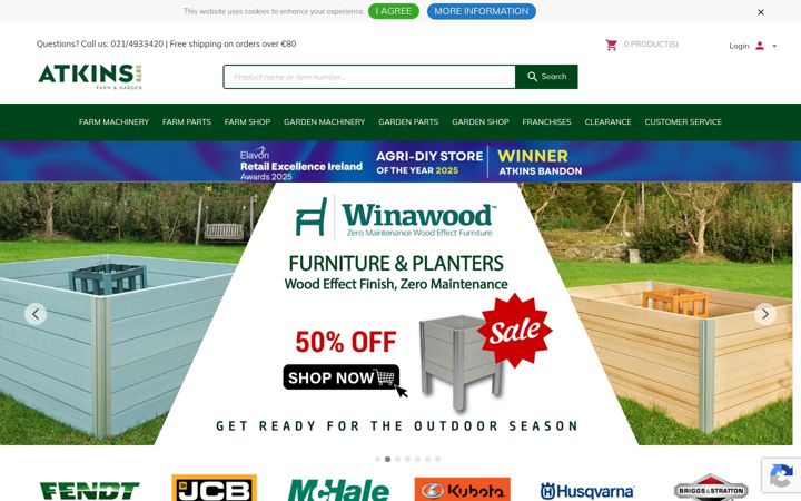 Screenshot of atkins.ie