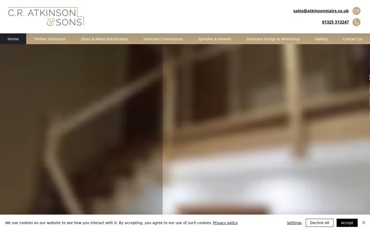 Screenshot of atkinsonstairs.co.uk
