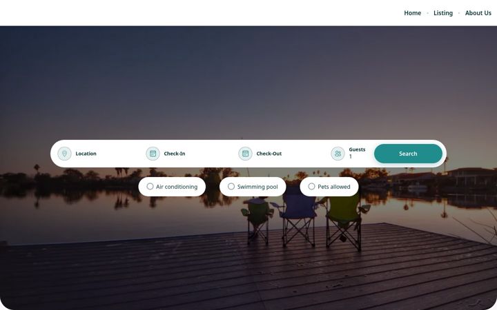 Screenshot of atlakehouse.com