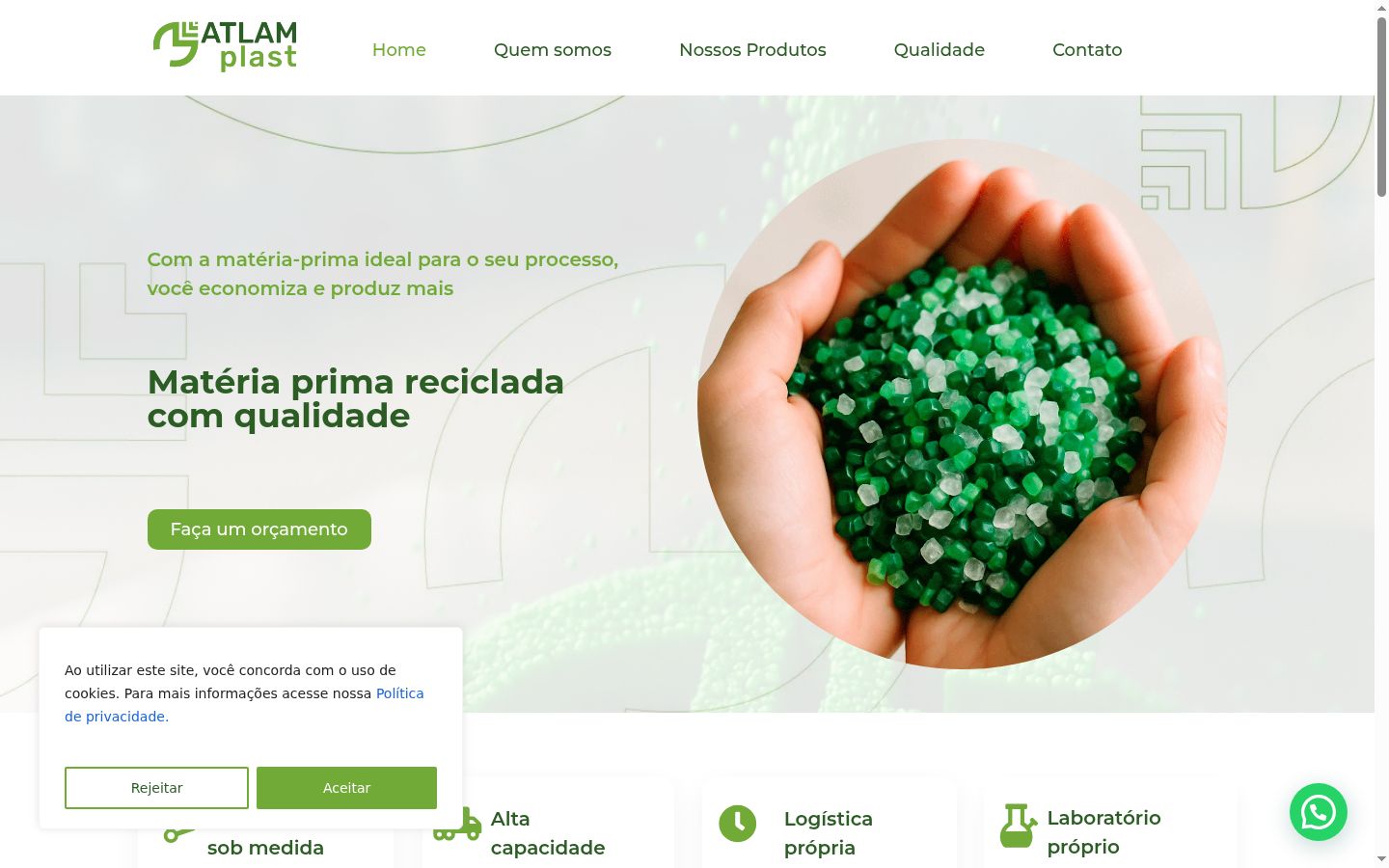 Captura de pantalla del banner de consentimiento mostrado antes de cualquier interacción