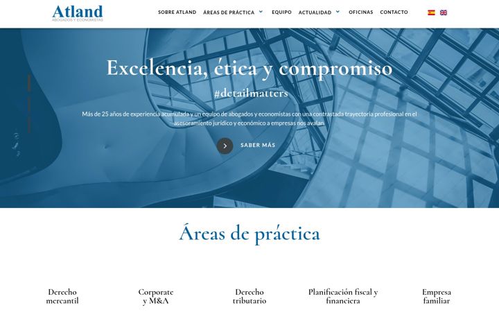 Skärmbild av atlandabogados.com