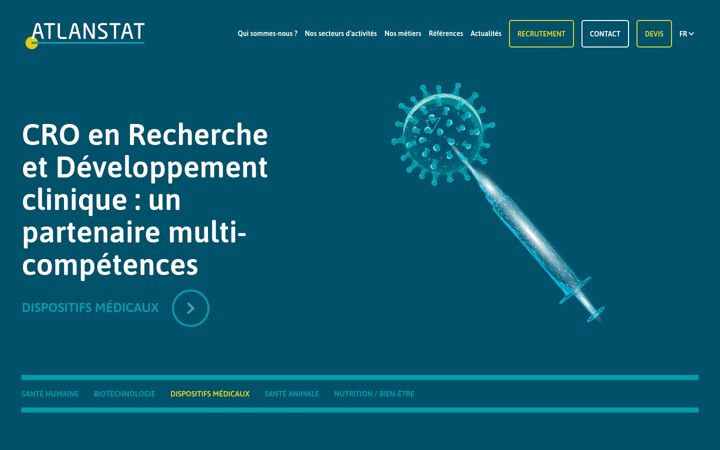 Screenshot of atlanstat.fr