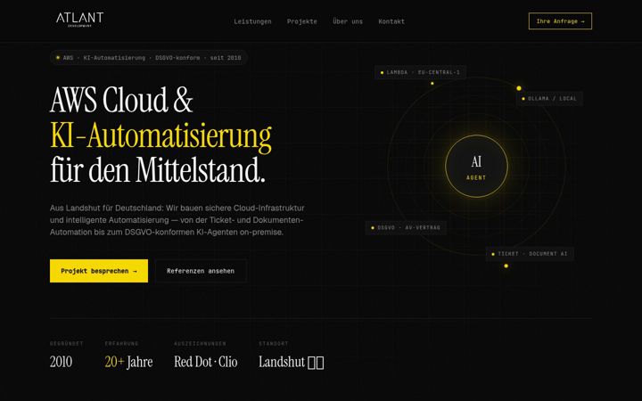 Screenshot of atlant-development.com