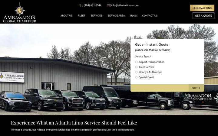 Screenshot of atlanta-limos.com