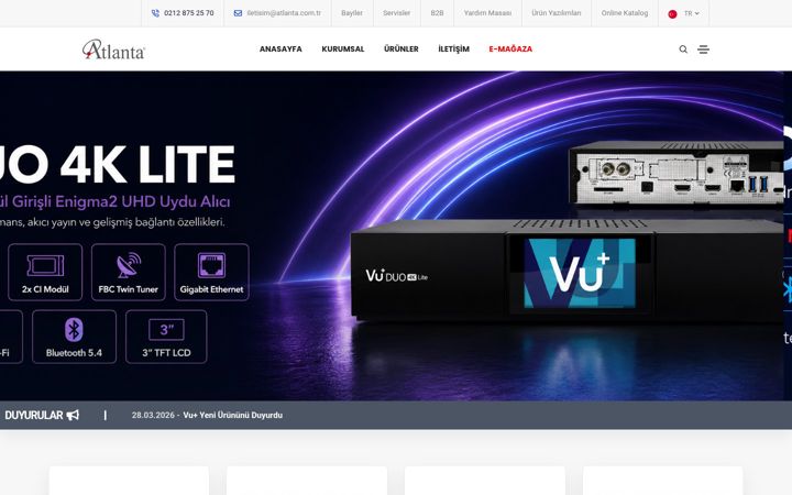 Screenshot of atlanta.com.tr